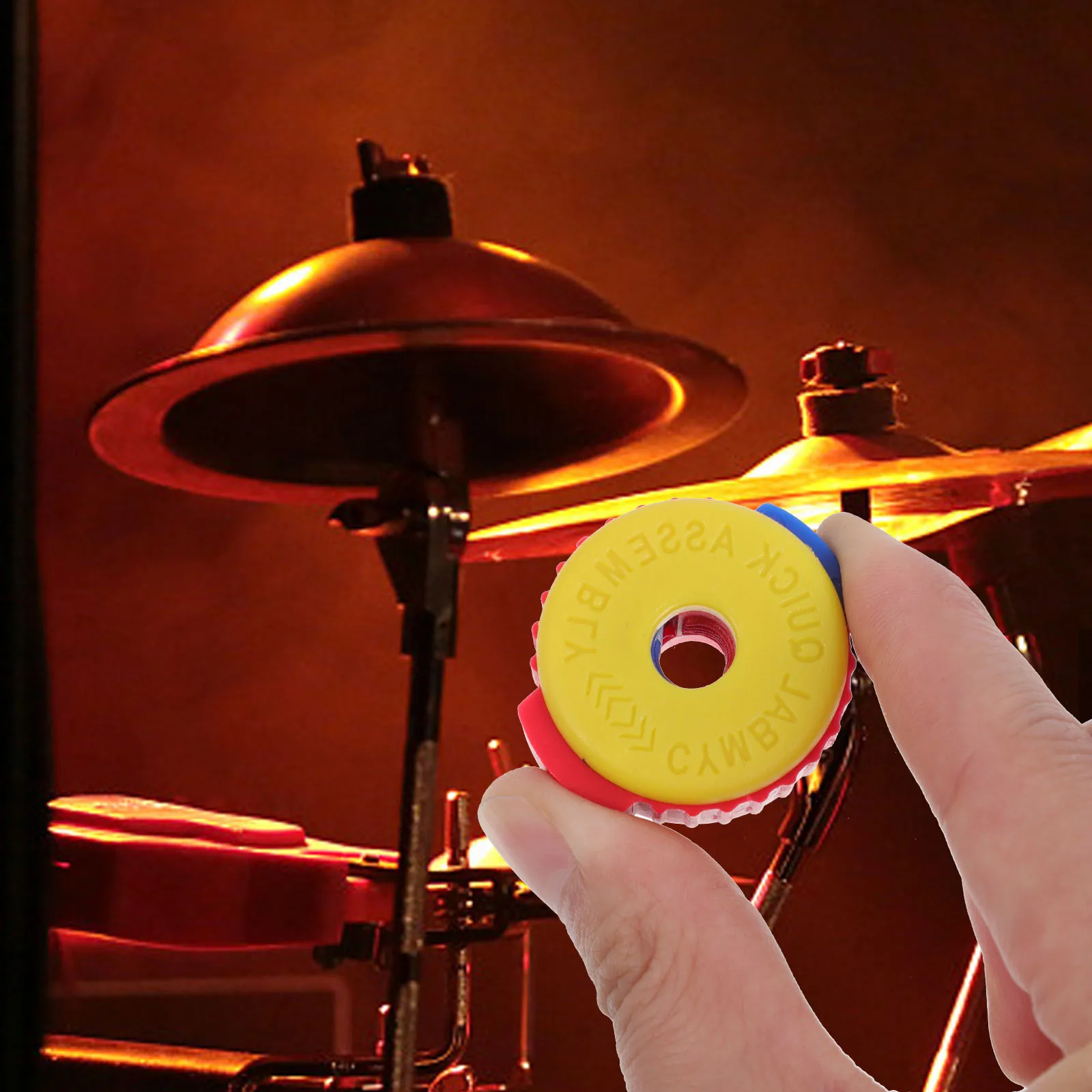 

5pcs Drum Cymbal Quick Release Caps Fixing Accessories Replacement Nuts Lightweight Durable Plastic Parts for Universal Drum