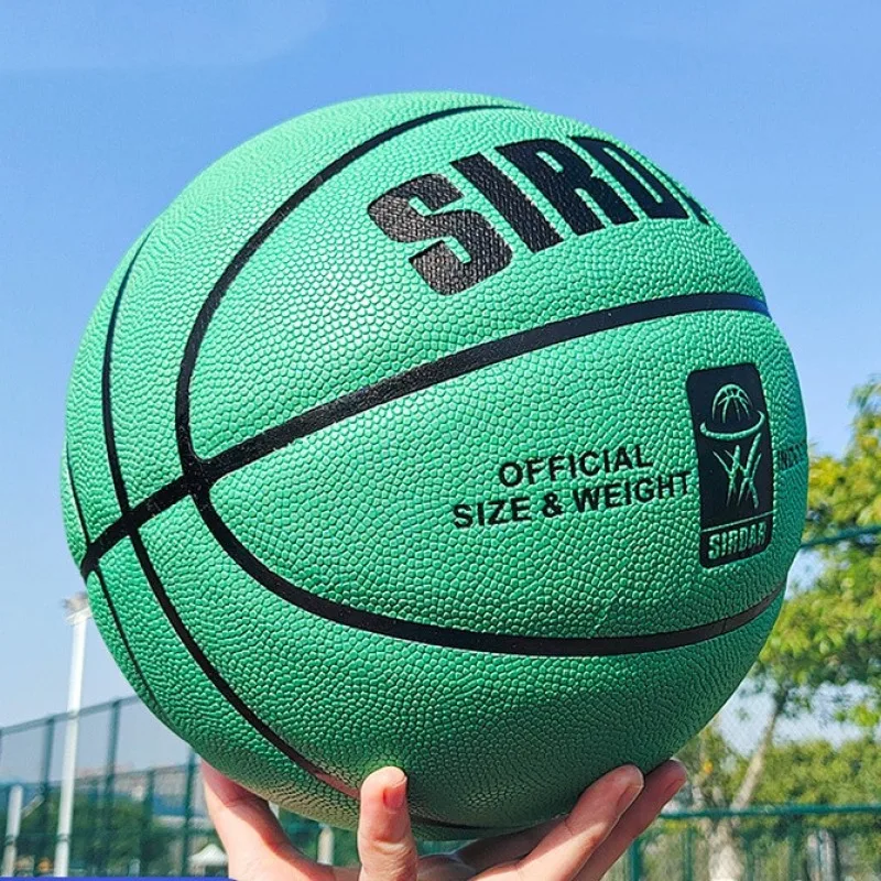 Standard Size 7 Basketball PU Wear-resistant Anti-slip Indoor Outdoor Group Training Match Ball Adults Team Competition Ball