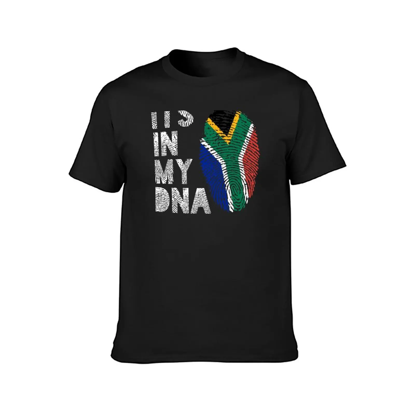 Its In My DNA South Africa Flag Fingerprint T-Shirt customizeds shirts graphic tees kawaii clothes oversized t shirt men