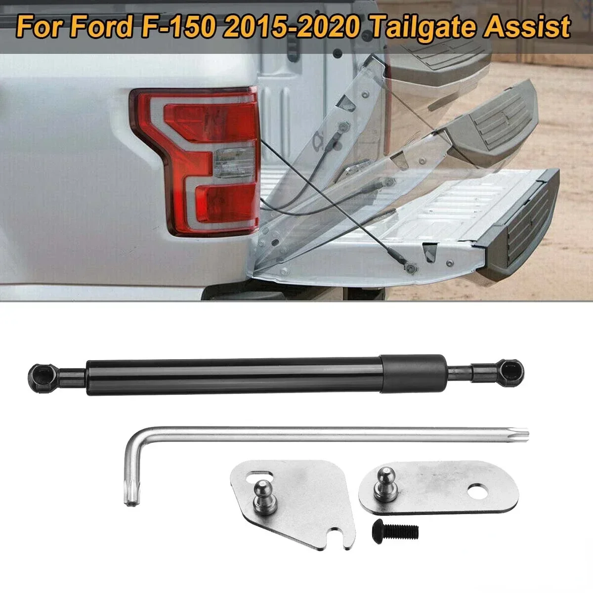 Barre de jambe de force à gaz de choc d\'assistance de hayon ralentir le support de levage d\'amortisseur pour Ford F-150 F150 2015 2016 2018 2019