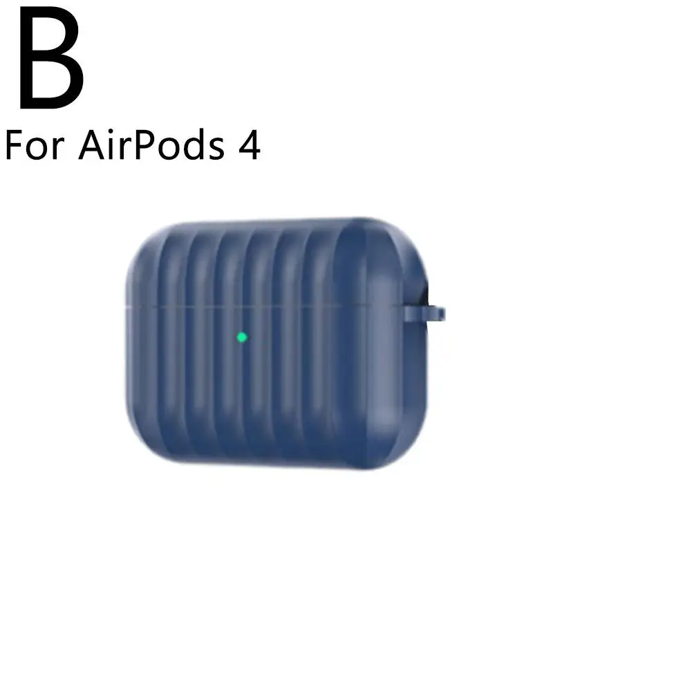 Защитный чехол для наушников AirPods 4, пылезащитный защитный чехол для беспроводных наушников Bluetooth 360 °   Коробка полной защиты R4Y5