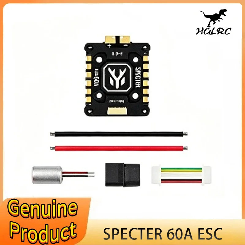 

HGLRC SPECTER 60A BL32 4in1 Mini ESC G071 128K Integrated CNC Heat Sink 20X20mm 3-6S for FPV Freestyle Drones DIY Parts