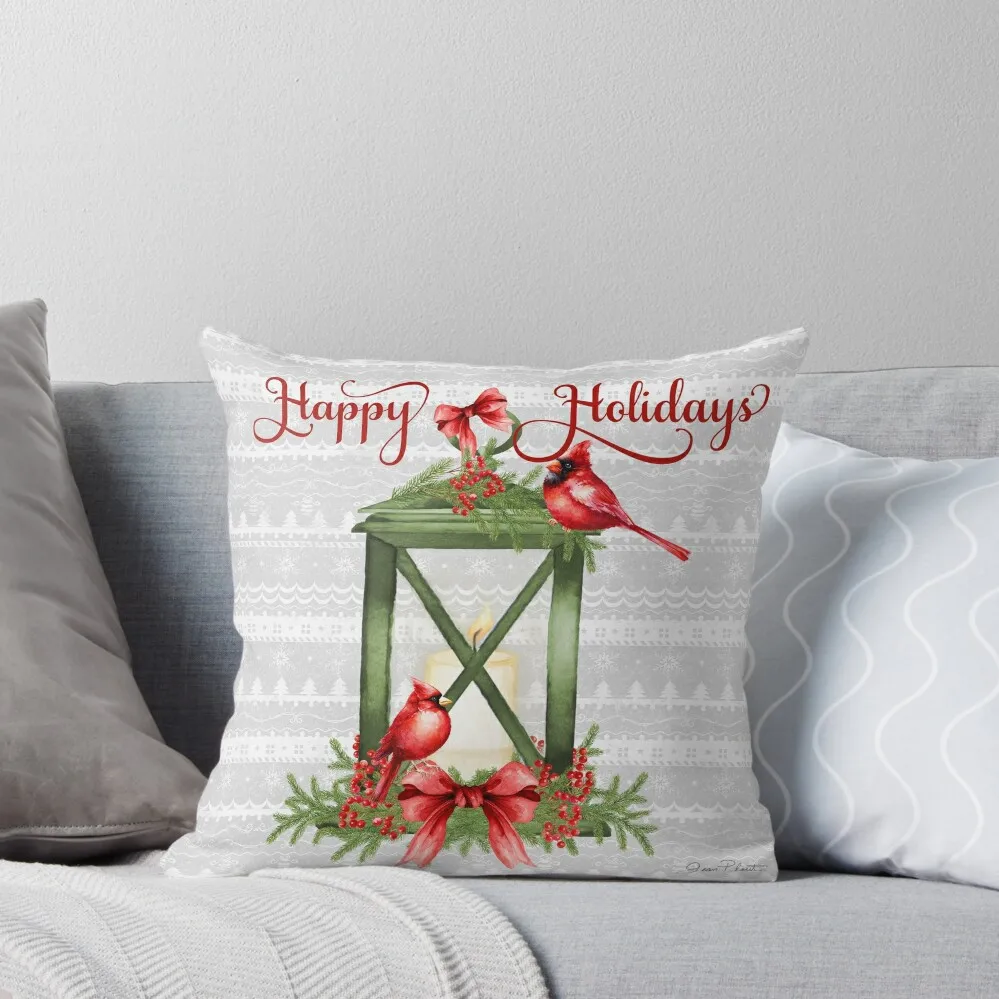

Red Cardinal Christmas Beauty C1 Throw Pillow Bed pillowcases home decor items Covers For Sofas Luxury Sofa Cushions pillow