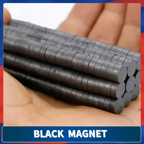 17x5 svarta magneter runda ferritmagneter starka magnetiska höghållfasta kylskåp gör-det-själv svarta ferritmagneter 17x5mm 6 best sales stiftmagnet - №4