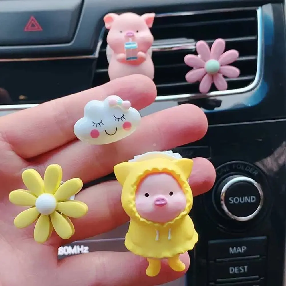 

Car Decor Outlet Aroma Diffuser Cute Pig Scent Aromas Diffuser Clip Air Outlet Aromatherapy Clip Car Air Freshener