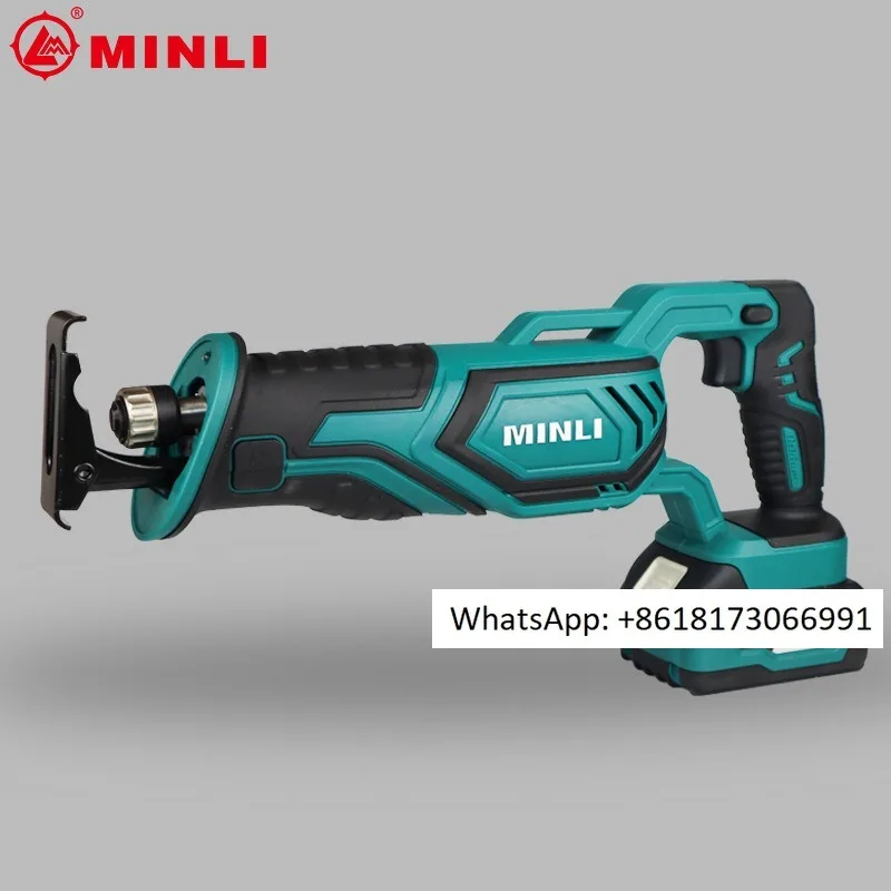 Lithium ion rechargeable reciprocating saw, horseback saw, multifunctional outdoor handheld cutting electric saw