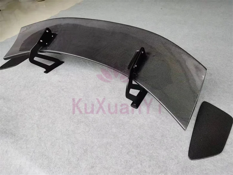 2016+ New Design GT-4 Style Real Carbon Fiber Car Rear Tail Spoiler for  Boxster 718 Universal Rear Trunk Spoiler Wing