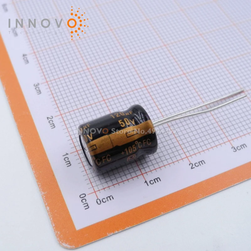 10PCS/LOT EEUFC1H121 EEU-FC1H121 CAP ALUM 120UF 20% 50V RADIAL TH