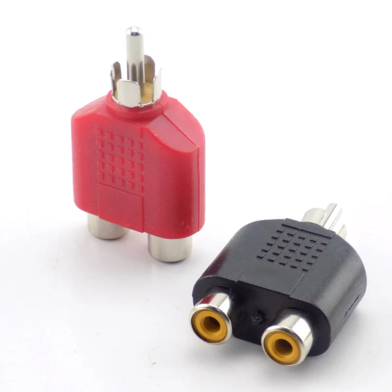 3.5mm male to 2 RCA jack adapter male to male female AV Audio Connector plug2 in 1 Stereo Headset Dual Headphone Audio plug