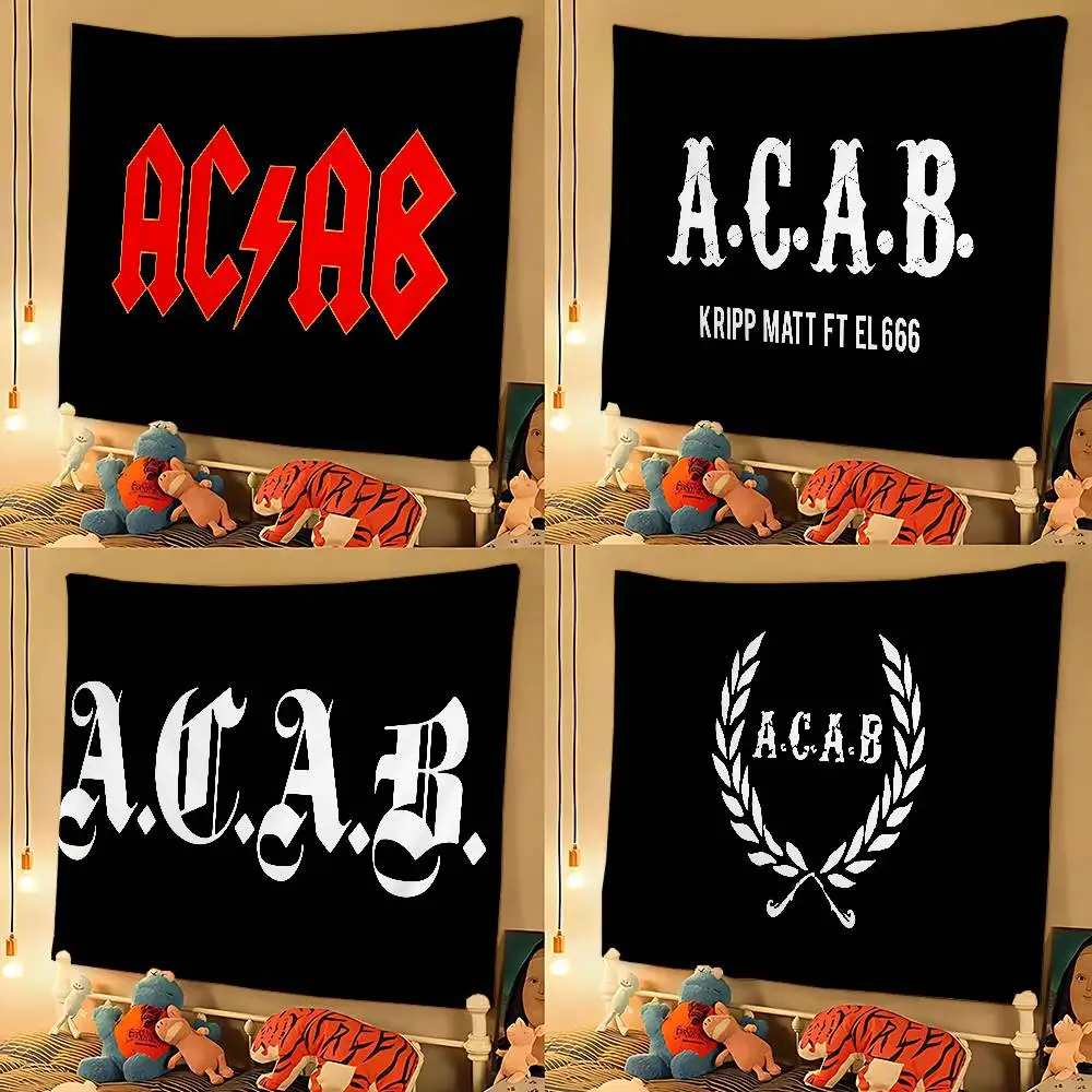 A-AcabS U-Ultras мультяшный гобелен, настенное украшение, домашний декор