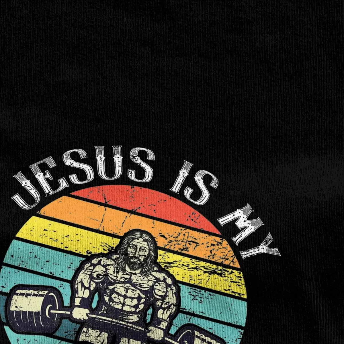 Jesus Spotter Retro T-Shirt Beach Weightlifting Gym Y2K Basic T Shirts Cotton Harajuku Tshirt For Men Short-Sleeved Casual Tops