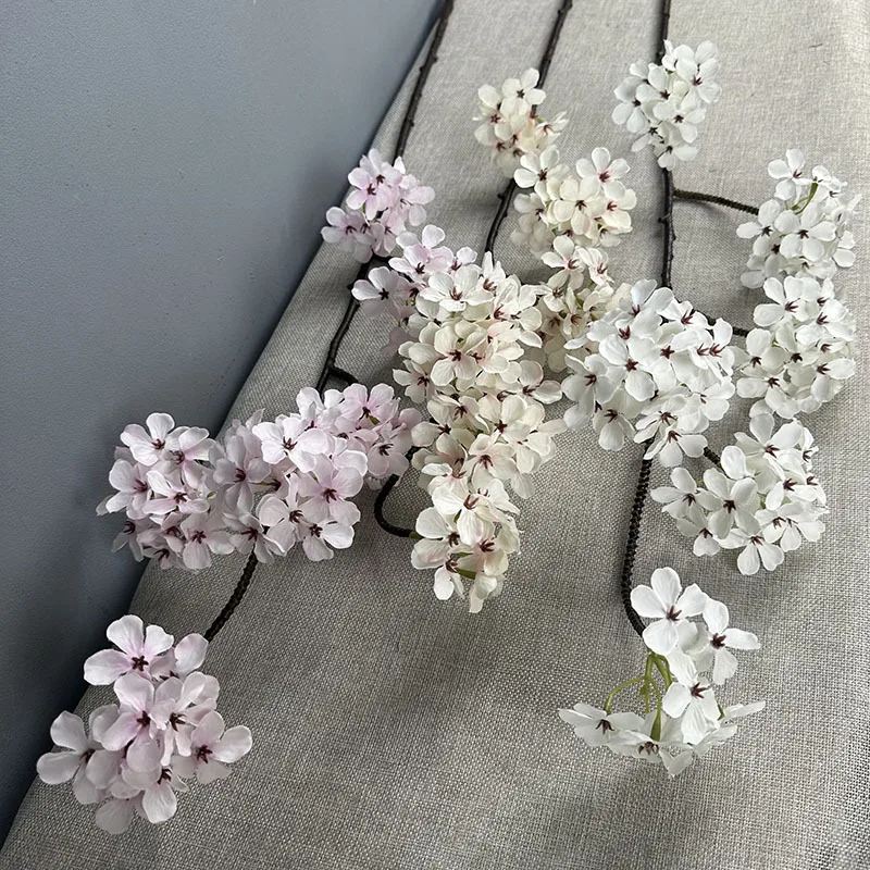 Luxuriöse künstliche Birnenblüten für Herbst und Winter, 90 cm, Seidenblumen für Wohnzimmer, Hochzeiten, Partys, Weihnachtsdekoration, Outdoor-Blumenschmuck – Detail 5
