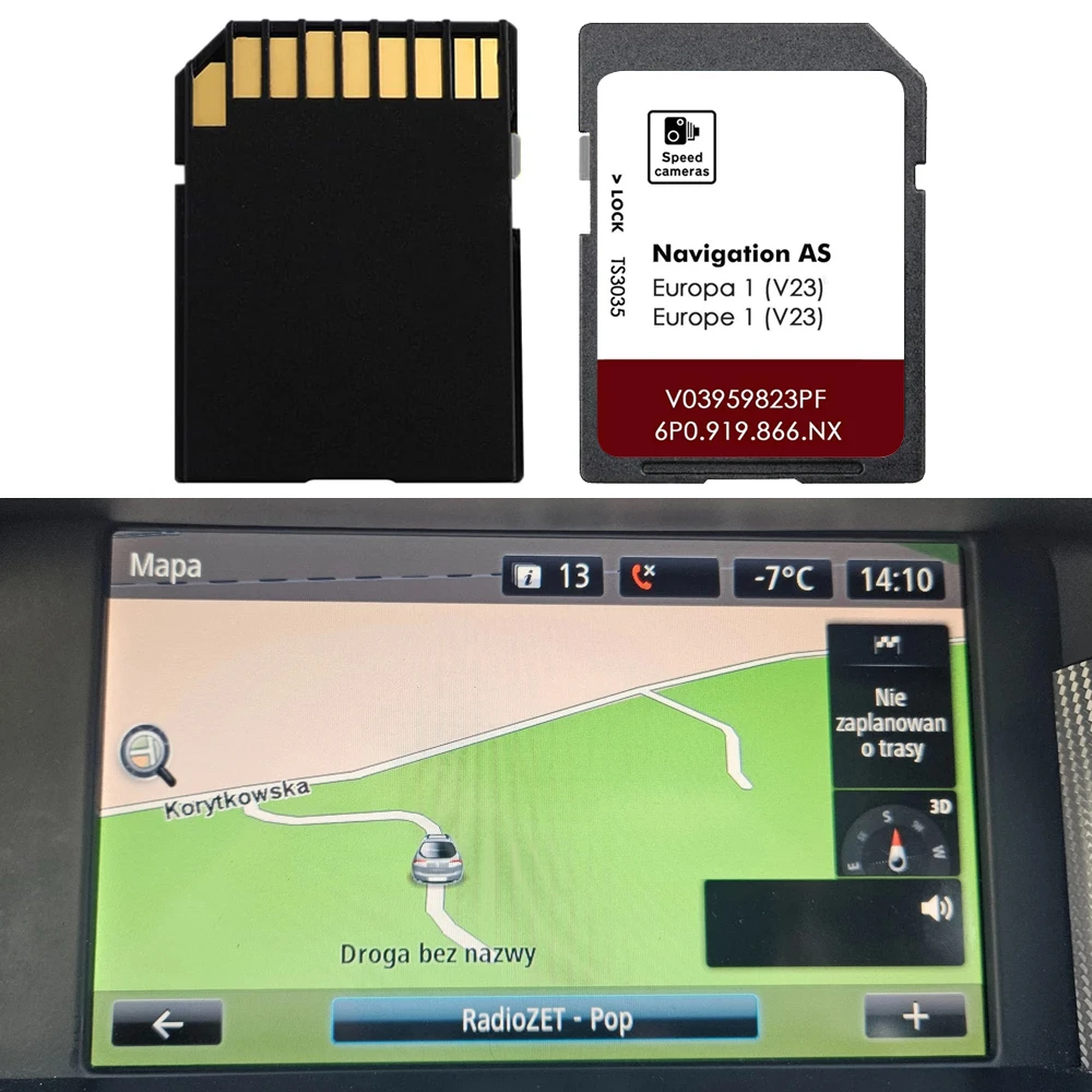 Für Seat AS V23 Sat Nav 32GB Kartenkarte Europa 2026 Navigation Leon Auto SD-Karte V03959823PF 6P0919866NX