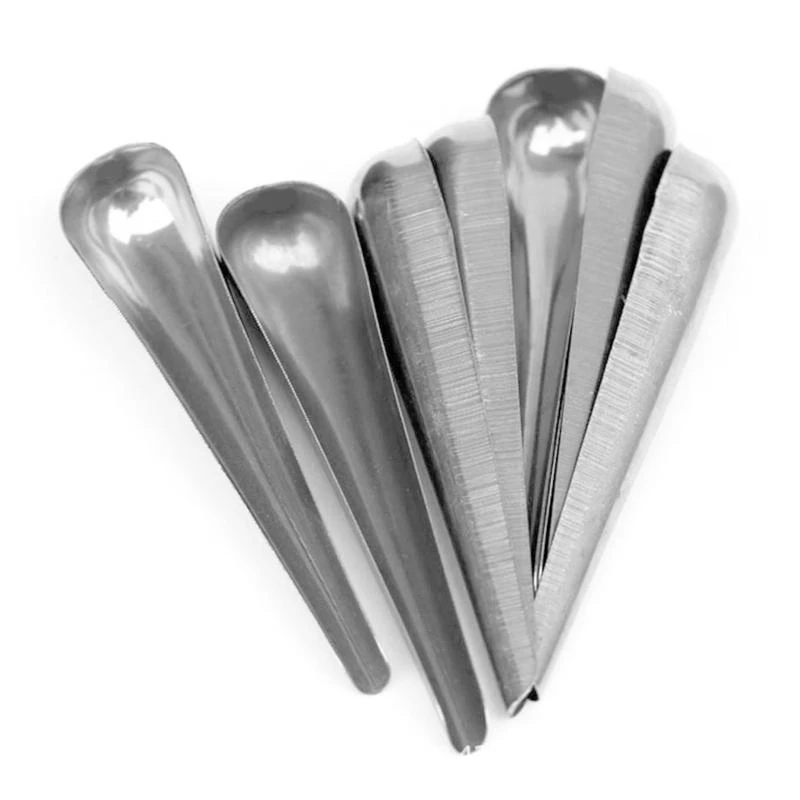 U1JB Parrot Metal Feeding Spoon Stainless Steel Chicken Feed Manual Feeder