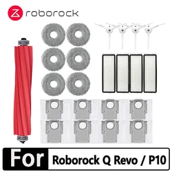 Roborock-Robô Aspirador Acessório, Escova lateral principal, Filtro Hepa, Panos de esfregão, Peça sobresselente saco de pó, Q Revo P10, A7400RR