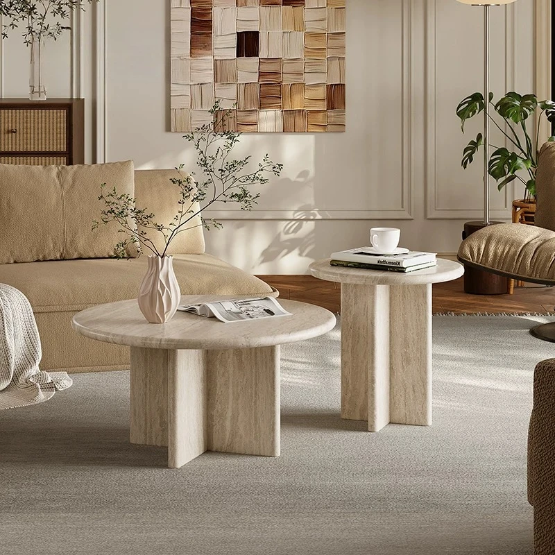 Entrance Sofa End Tables Living Room Space Saving Heavily Modern Side Table Small Round Tavolino Da Divano Home Furniture