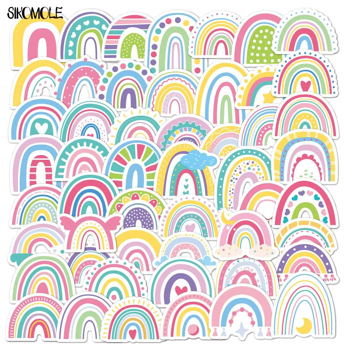 10/30/50PCS Cartoon Rainbow Bridge Stickers Girl Children DIY Toys Laptop Fridge Phone Luggage Guitar Decals Graffiti Sticker F5