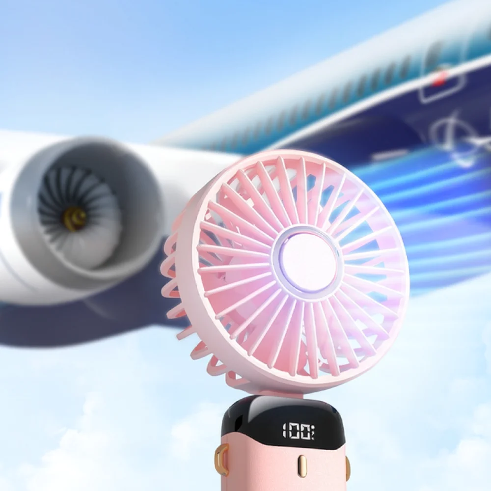 Portable N15 Neck Fan Rechargeable Handheld Desktop Cooler Digital Display 5 Speed Wind Aromatherapy Cooling Electric Tool