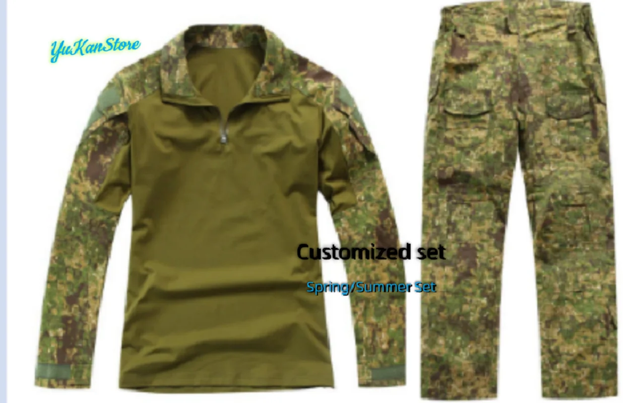 New Wear-Resistant Camouflage Clothing Set For Spring And Summer, Customized