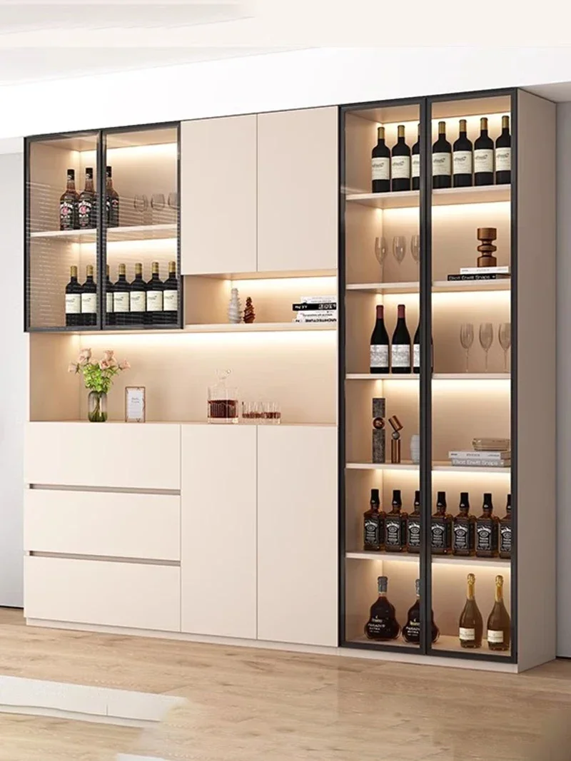 Wine Glass Wall Drinks Cabinet Modern Nightclub Bar Furniture Restaurant Shelf Holder Showcase Home Mounted Whiskey Display Rack