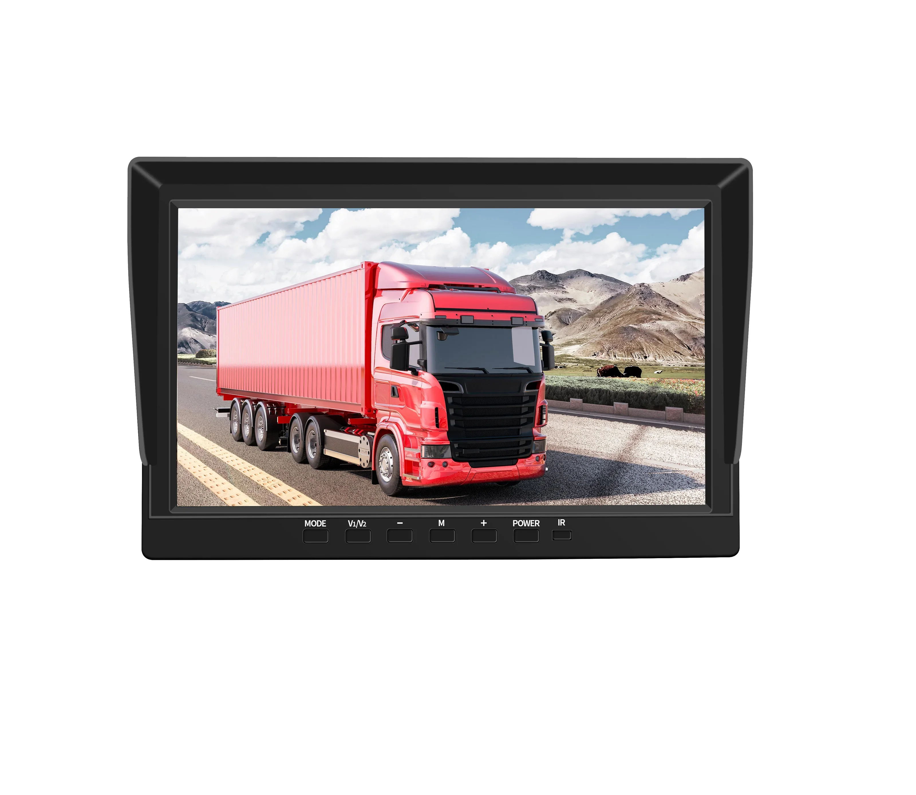 720P 1080P 10.1 Inch AHD IPS Rearview Mirror Reverse 4CH Security Car Camera System Kit