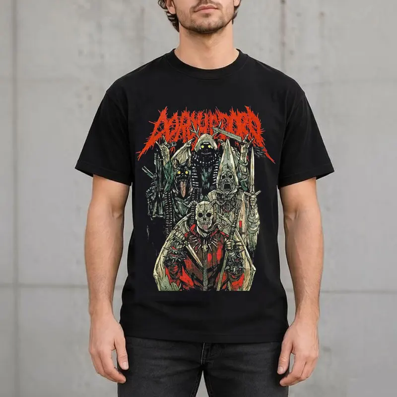 Dorohedoro Dark Anime T-Shirt Metal Team Kaiman Manga Unisex Graphic Tee Caiman Horror Halloween Gift 100% cotton Streetwear