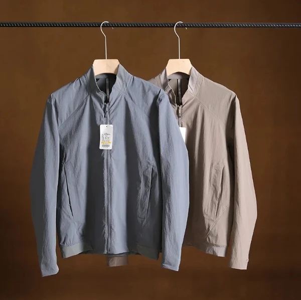 

Мужская тонкая куртка Peak V Series Busin Maple Autumn с воротником-стойкой, повседневная верхняя одежда, модная, полностью проклеенная по технологии Glue Proc