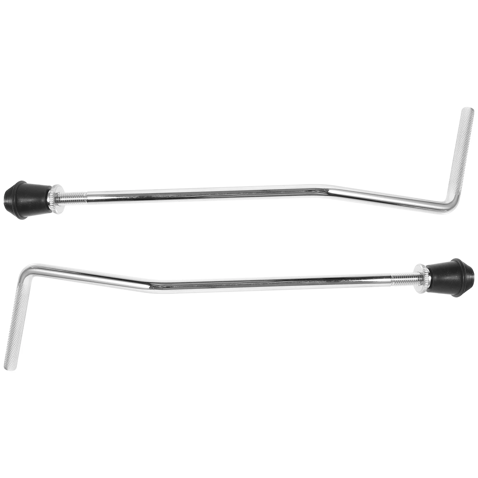 

2pcs Drum Accessories Silver Metal Snare Brackets Tom Drum Hardware Mounts Bass Legs Hardware Display Sturdy Adjustable