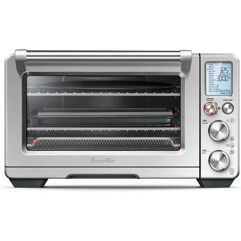 Аэрофритюрница Breville Joule Smart Oven Pro BOV950BSS/BOV950BST, матовая нержавеющая сталь, черная нержавеющая сталь