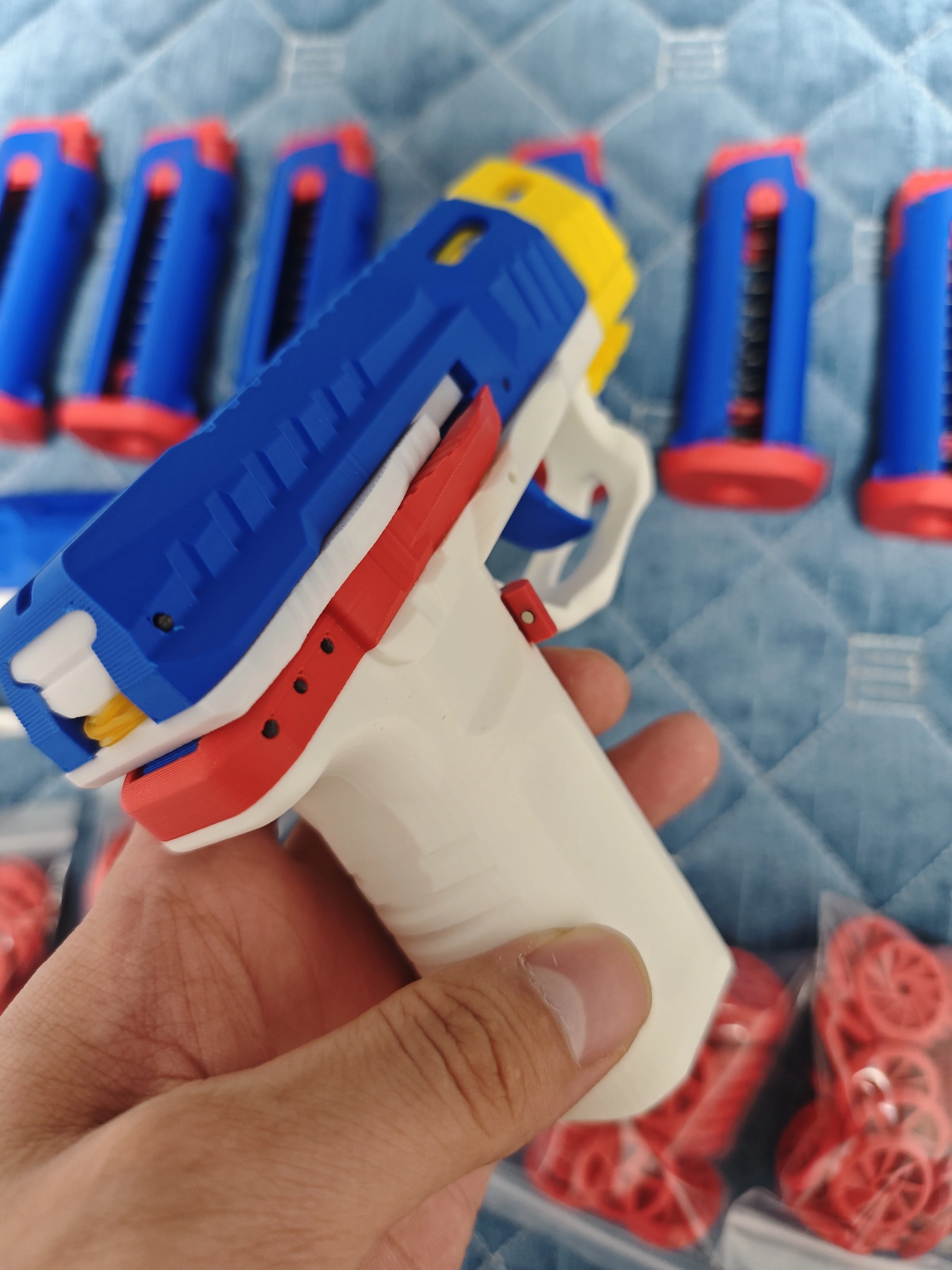 FANDAO التلقائي الميكانيكية الطيارة القرص مطلق النار 3D طباعة Block26 نموذج تعليمي آمنة السلس إطلاق لمشروع العلوم للأطفال #2