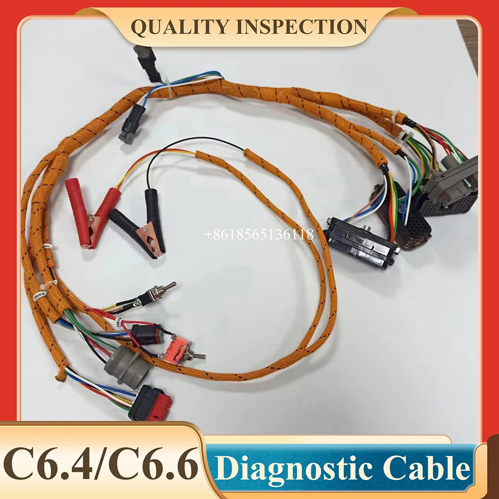 

Диагностический кабель двигателя C6.4 C6.6 C7 C-9 C15 C11 C13 3126B, комплексный тестовый жгут проводов для экскаватора 320C 320D 325C