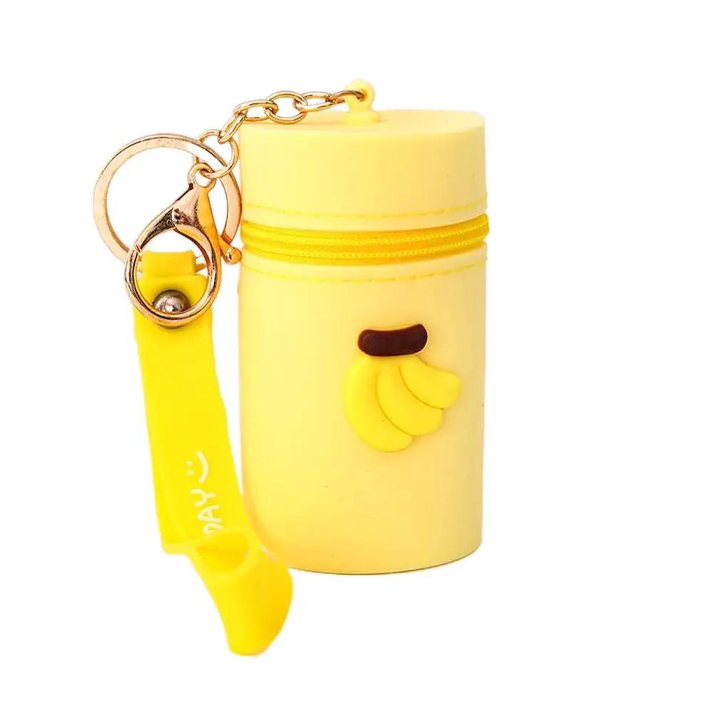 Colorful Coin Pocket Multifunctional Portable Silicone Key Chain Coin Purse Headphone Storage Bag Bucket Bag