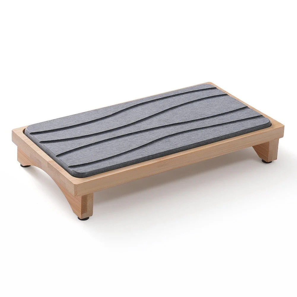1 PC Countertop Drain Mat 23.2*12*3.5cm Fast Drying Diatomaceous-earth Bathroom, Kitchen Drying Pad Tableware Drain Pads