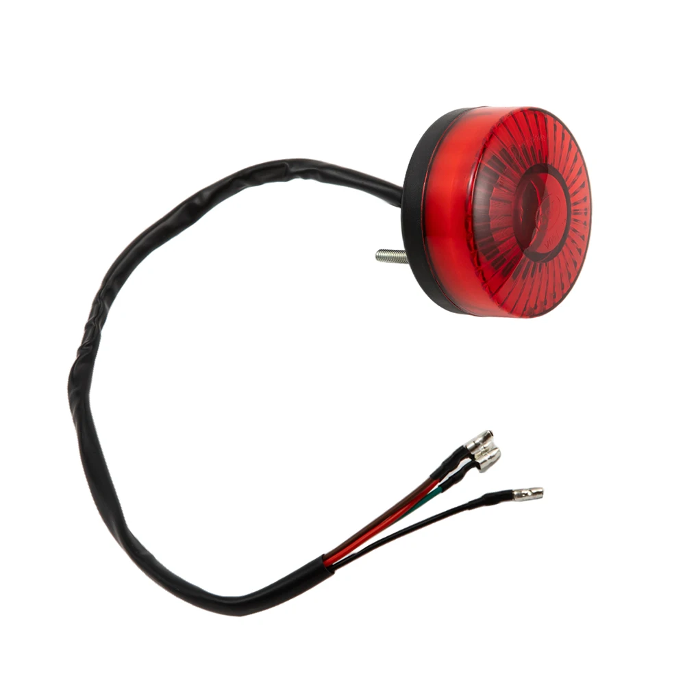 Universal LED Tail Brake Light 12V Rear Stop Lamp For Honda Cafe Racer Chopper Bobber ATV UTV Round 2.5inch Red Taillight E24