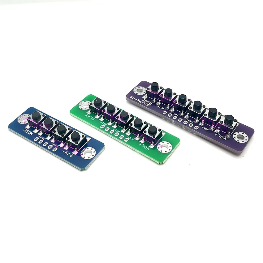 1/2/3/4/5/6 Bit Independent Button Module MCU External Module Micro Switch Button Board Bluetooth-compatible Power Amplifier