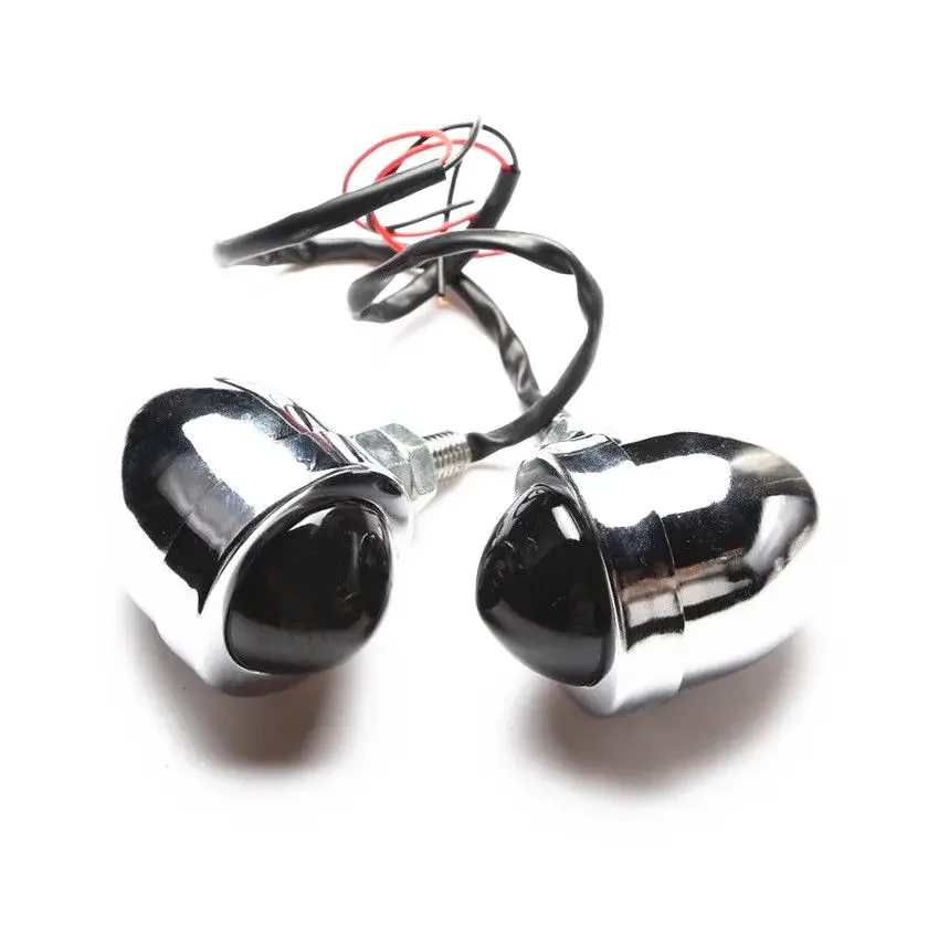 

Chrome TURN SIGNAL Lamp Indicator for Honda Kawasaki Suzuki Yamaha Harley VT VTX Rebel Vulcan