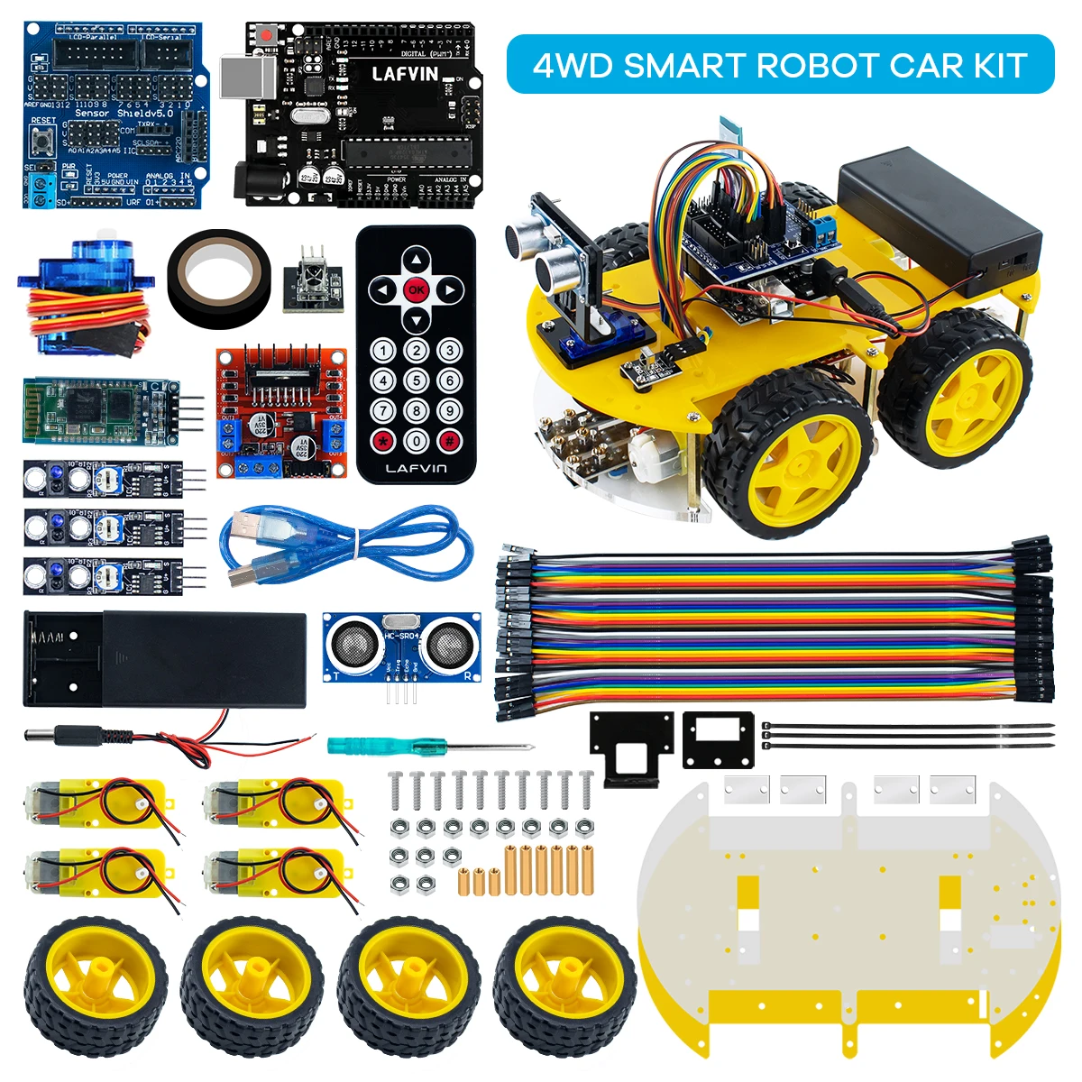 Arduino Robot Car Kit with Sensors