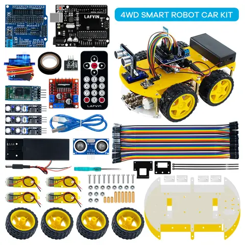 Arduino Robot Car Kit with Sensors LAFVIN