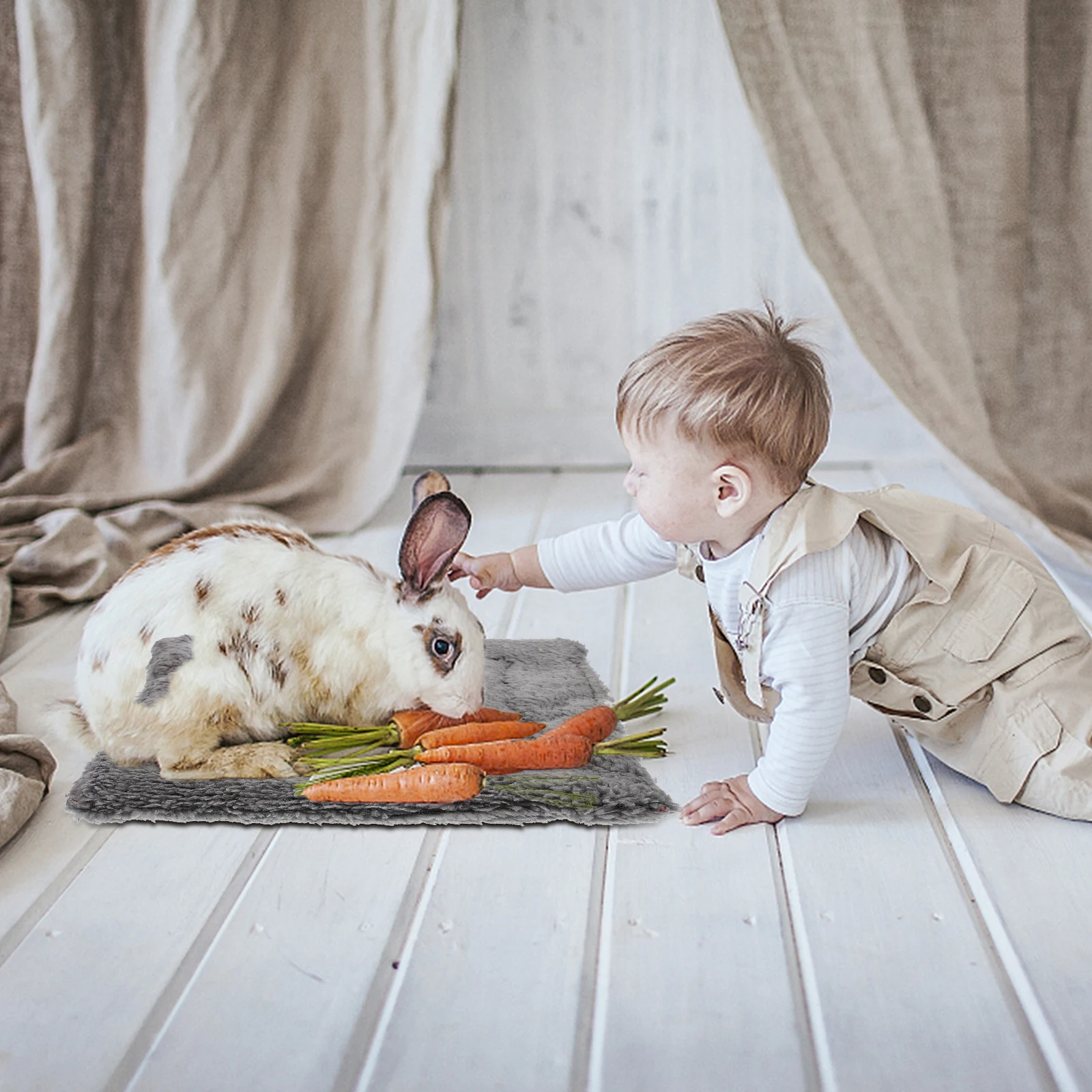 

Warm Pet Bed Mat Cozy Hamster Cage Pad Small Animals Sleeping Cushion Comfortable Resting Mat Rabbit Bed Hamster Cage Pad