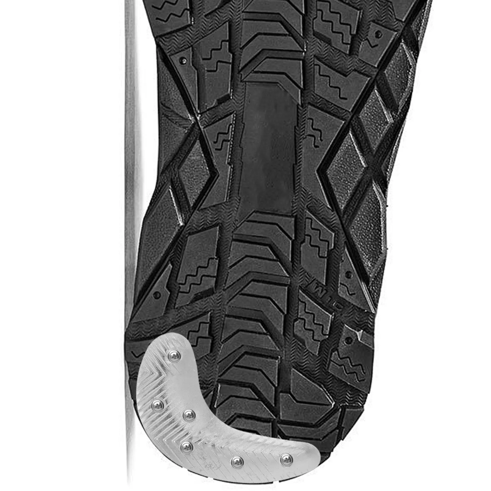 1 Par de Placas de Reparación de Tacones de Metal en Forma de Media Luna para Zapatos de Hombre, Botas Antideslizantes Resistentes al Desgaste, Puntas de Repuesto, Herramientas de Reparación de Zapatos