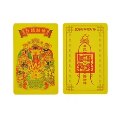 Cinese Feng Shui God Of Wealth Buddha Amulets Card per affari Fortuna Treasure Lucky Home Decoration PVC