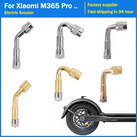 45&deg;/90&deg;/135&deg; Air Tyre Valve Extension Air Tap For Xiaomi M365 Pro Pro2 Mi3 for Ninebot F20 F30 Electric Scooter Repair Parts