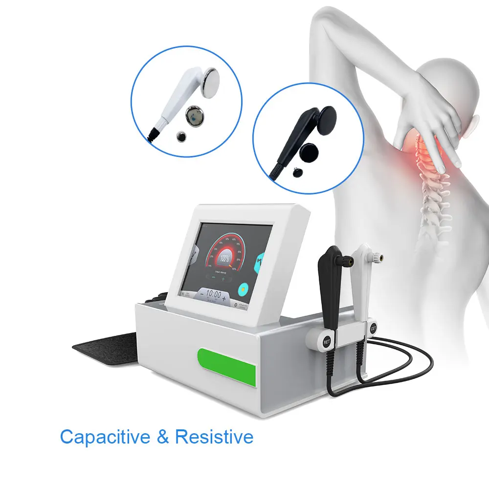 

Tecar Therapy Monopolar R-F Diathermy Machine RET CET Body Shaping Sliming Face Lift Skin Tightening Physiotherapy Equipment