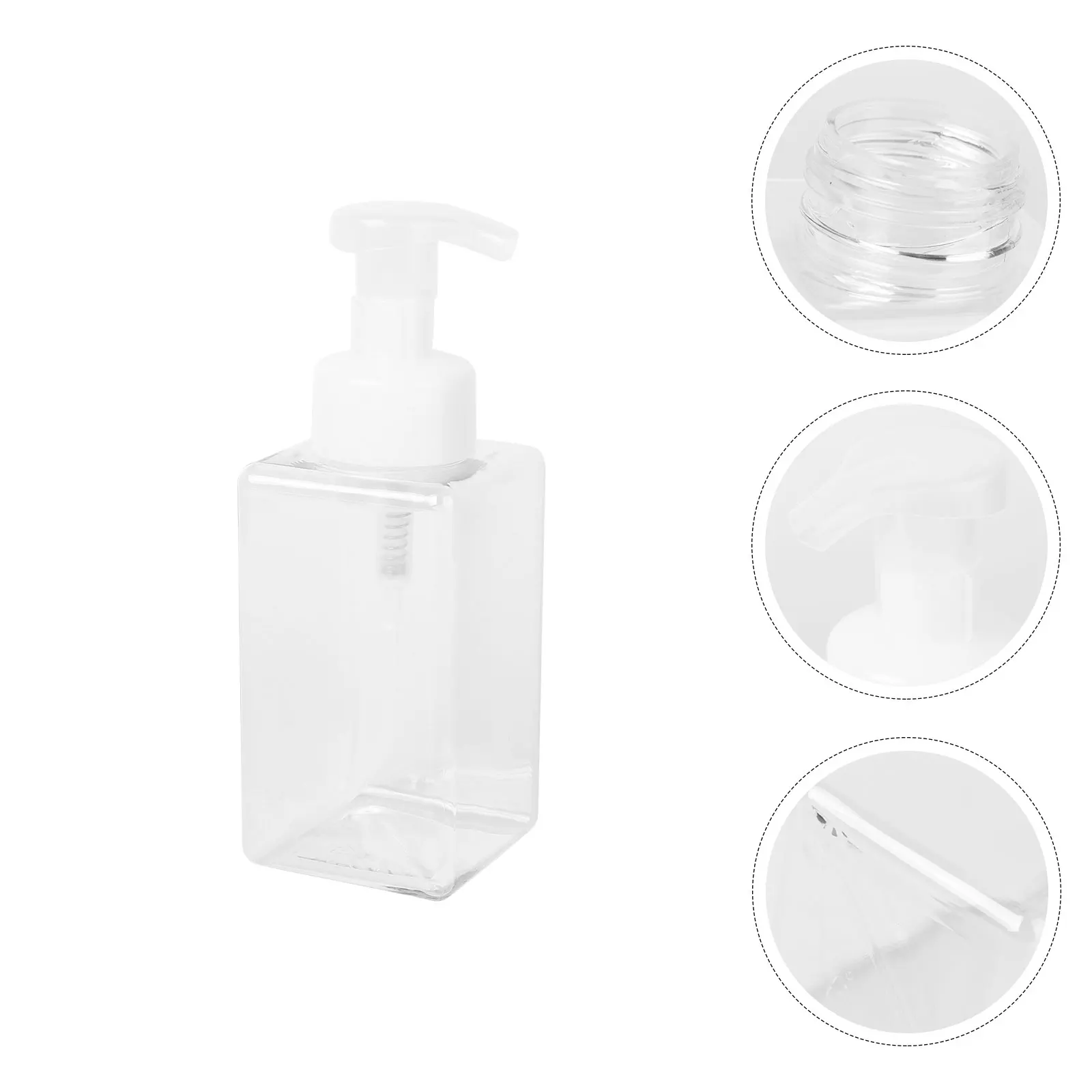 

2pcs Hand Dispenser Bottles Empty Pump Foaming Liquid Liquid Push Down Pump Dispenser Bottle Body Wash Lotion Portable