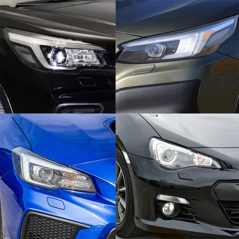 Car TPU Smoke Black Headlights Protective Film Transparent Headlamps Sticker Anti-scratch For Subaru Forster Impreza Accessories