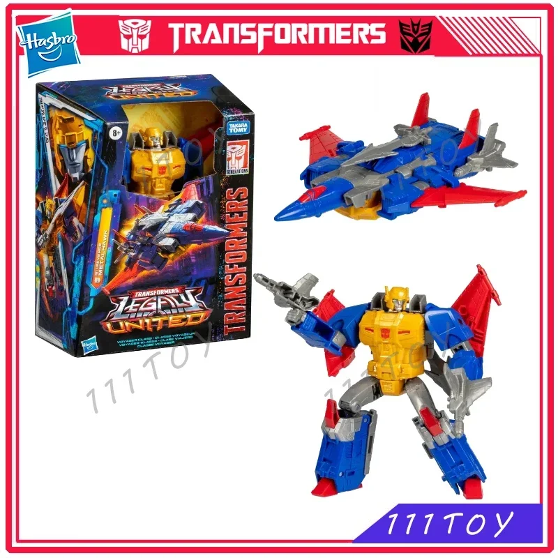

In Stock Hasbro Transformers Classic Toys Legacy United Voyager Class Metalhawk Action Figure Robot Toy Collectibles Gift Hobbie