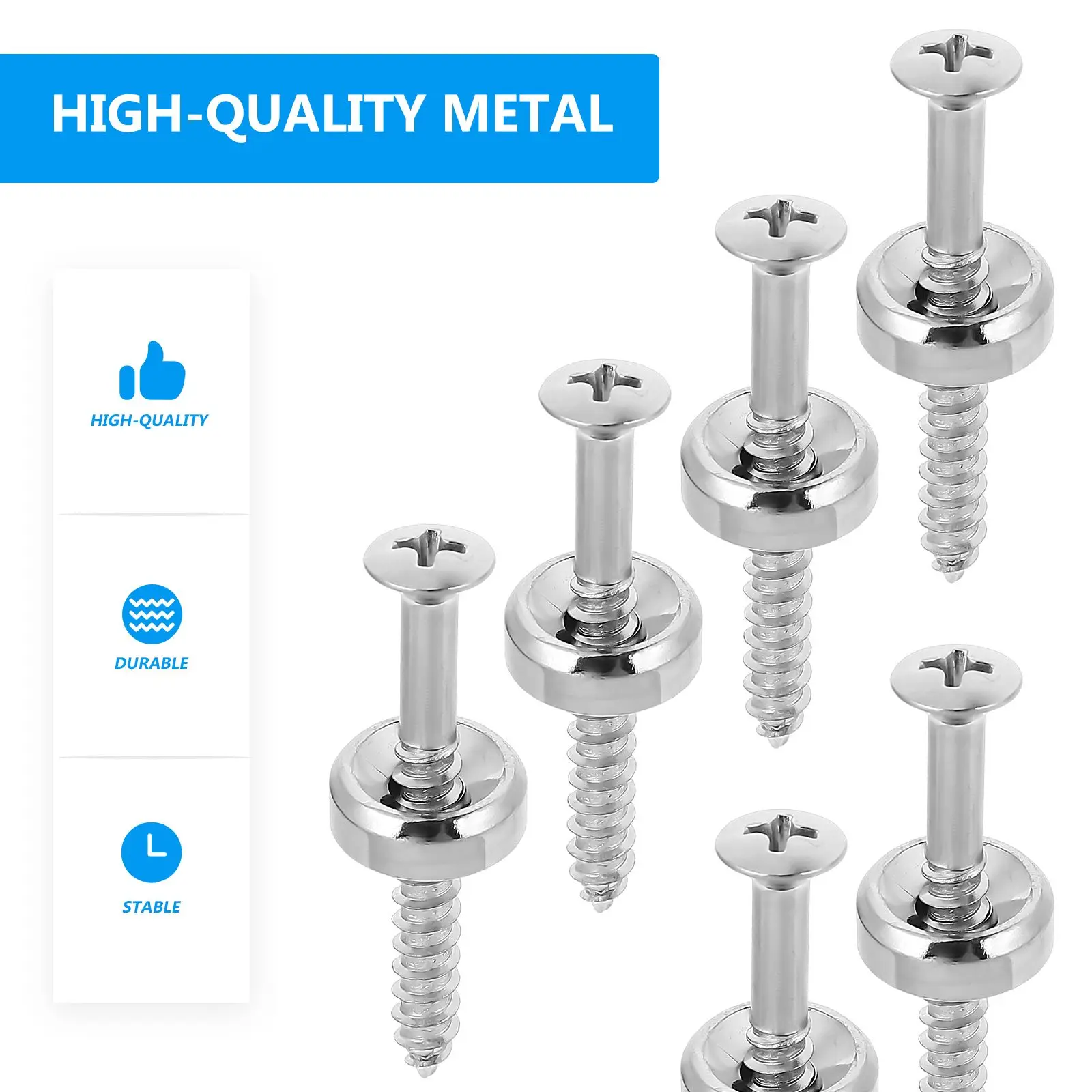 

10PCS Guitar Neck Joint Bushing Ferrule Electric Bass Parts Fixing Hardware Metal Durable Replacement Accessories