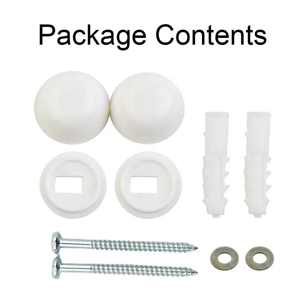 

Mounting Screws White 1 Set Anchor Bidet Bolts Fitting Fixing Kit For Toilet Foot Pan Plastic + Iron Repairment