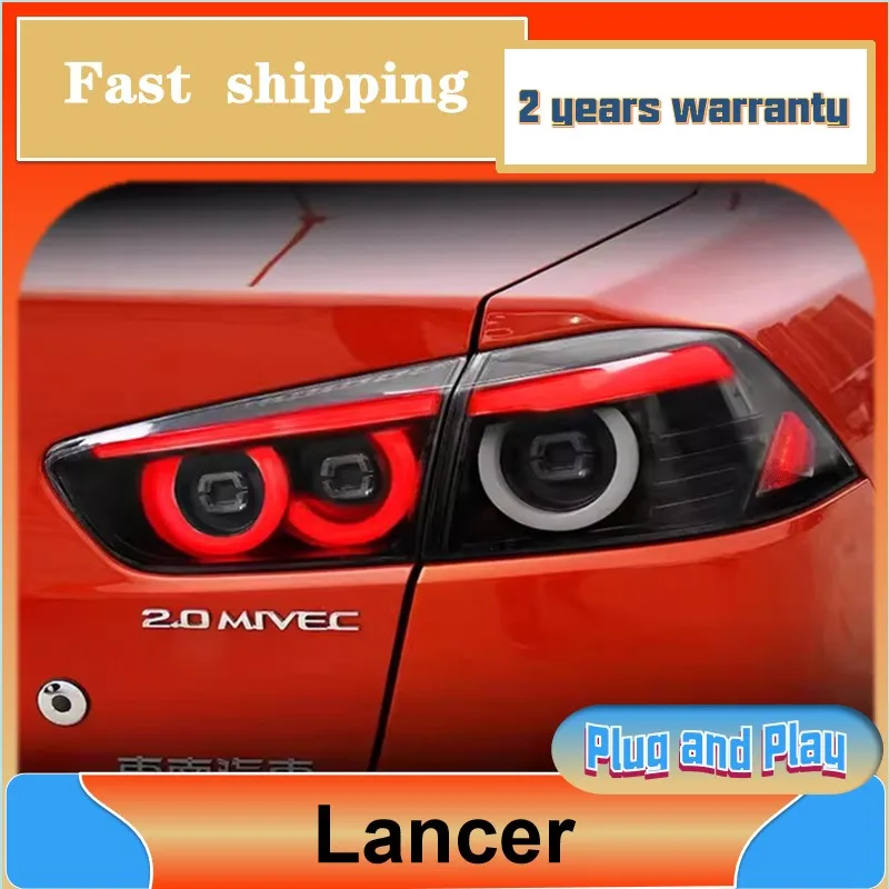 

Автостайлинг для Mitsubishi Lancer Taill Lamp 2009-2021 Lancer Tail светильник задние ДХО противотуманные тормоза сигнал поворота заднего хода