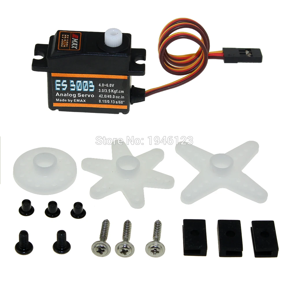 EMAX Digital Metal Servo ES3003 ES3053 ES3054 17g Metal Gear for RC FPV Fixed Wing Airplane